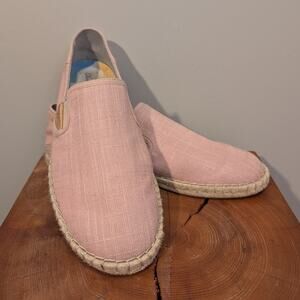 Olukai Kaula Pa'a Kapa Womens Espadrille SlipOn Shoes Rose Sea Salt - Size 8.5